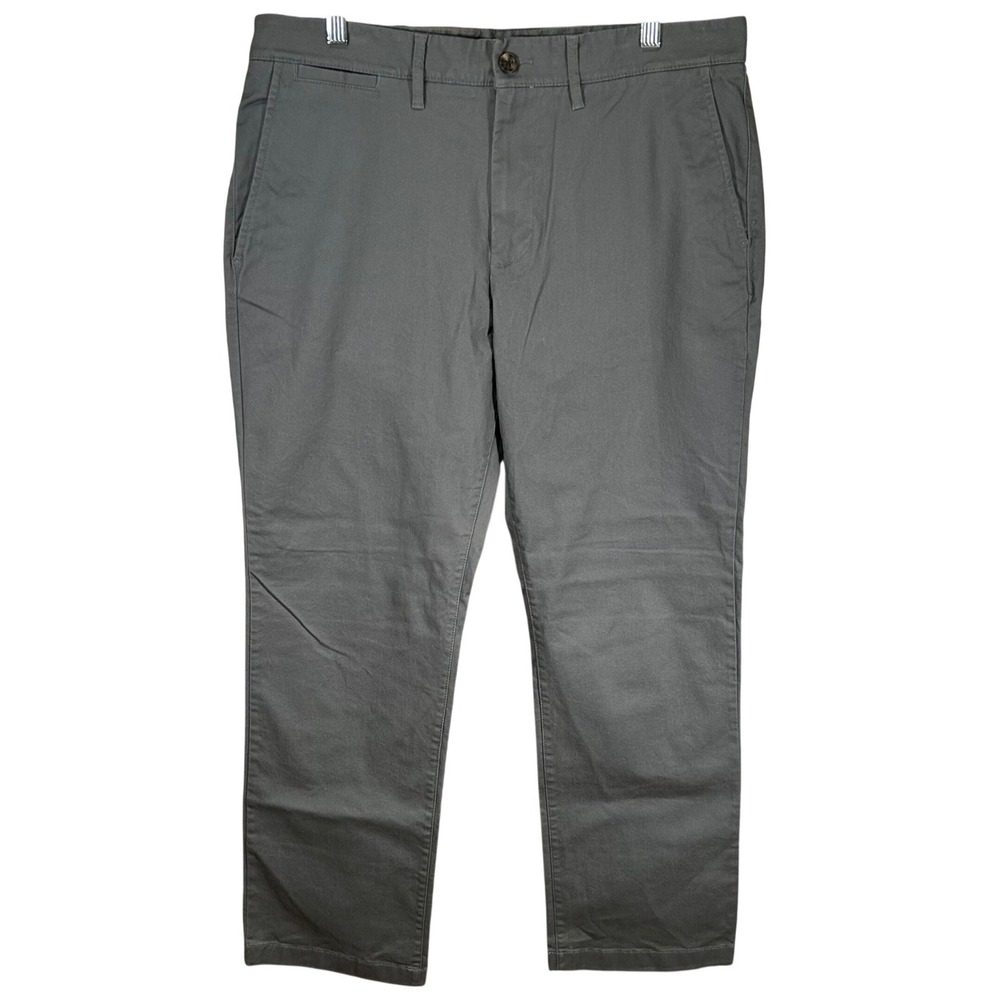 Goodfellow & Co Every Wear Chino Pants Mens 34x30 Gray Straight Fit Stretch